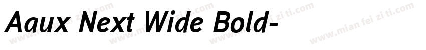 Aaux Next Wide Bold字体转换